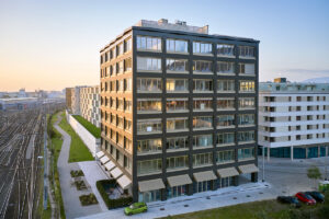 Smart City Tower Fassadenverleidung Hinterlueftete Fassade Frifacade Aluminium Verbundplatten Etalbond Gebaeudeverkleidung Hochhaus